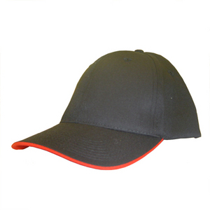 6 Panel Eco Sandwich Trim Baseball Cap